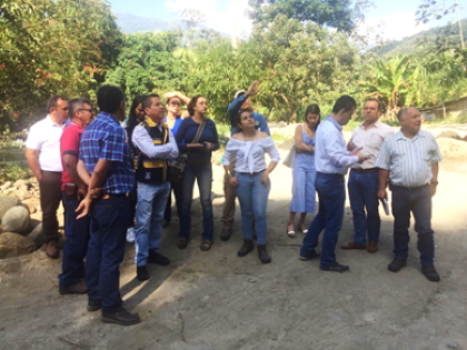 Se evalúan medidas frente a la problemática de La Vega, en el Cañón del Combeima