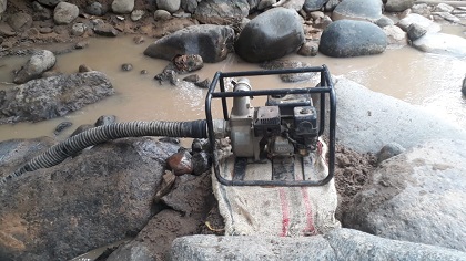 Diez capturados en operativo contra minería ilegal en Ataco