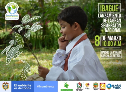 En Ibagué será el lanzamiento de la Gran Sembratón Nacional