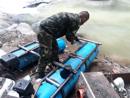 Siete capturados y destrucción de maquinaria por minería ilegal en Falan