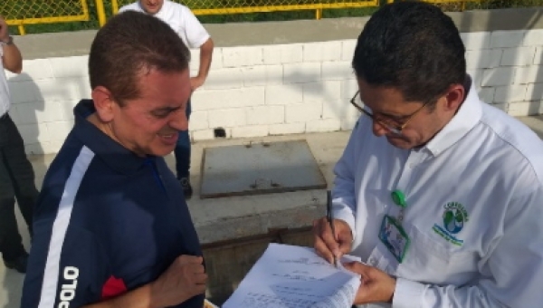 Venadillo oficialmente recibió la estación de bombeo de aguas residuales que funciona con energía solar