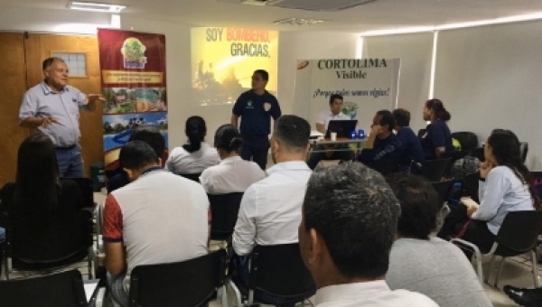 CORTOLIMA capacita a los Consejos Municipales de Gestión del Riesgo del centro del Tolima