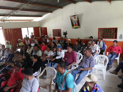 Cortolima aclaró dudas en Dolores frente a la ruta declaratoria en el bosque Galilea