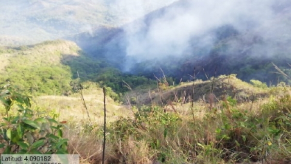 Carmen de Apicalá en llamas por la irresponsabilidad humana