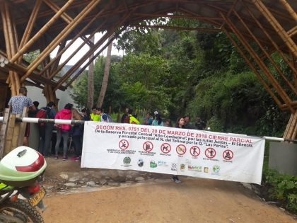 En fiestas, los turistas se comportaron mejor con la reserva "Alto Combeima"