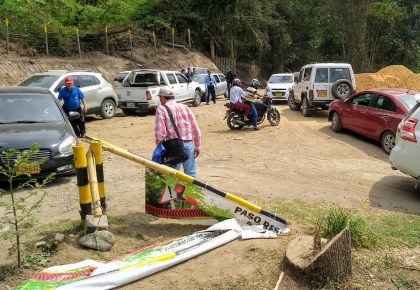 Cortolima, Alcaldía de Ibagué e IBAL rechazan vías de hecho tomadas por algunos ciudadanos en el puesto de control del Cañón del Combiema