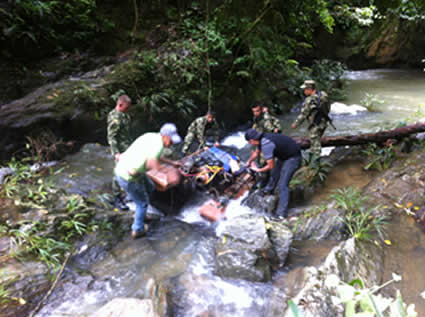 Nuevo golpe a la minería ilegal propina Cortolima y Ejército en Armero – Guayabal.