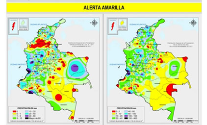 Autoridades decretan alerta amarilla en el Tolima por el aumento de las lluvias