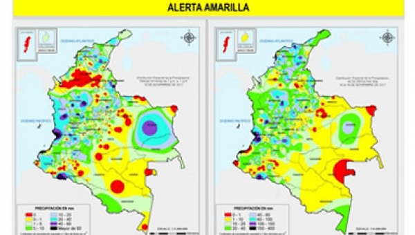 Autoridades decretan alerta amarilla en el Tolima por el aumento de las lluvias