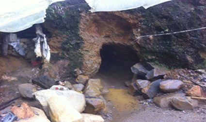 Autoridades destruyen mina ilegal de oro a 3800 m.s.n.v en Ibagué