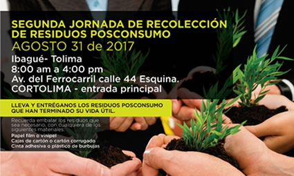 Esperamos su participación en la Segunda Jornada de Recolección de Residuos Posconsumo