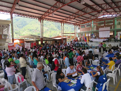 Feria "Colombia Renace" hoy en Rioblanco convocando a más de 20 entidades Nacionales y Regionales